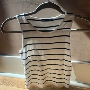 Brandy Melville striped cropped tank top